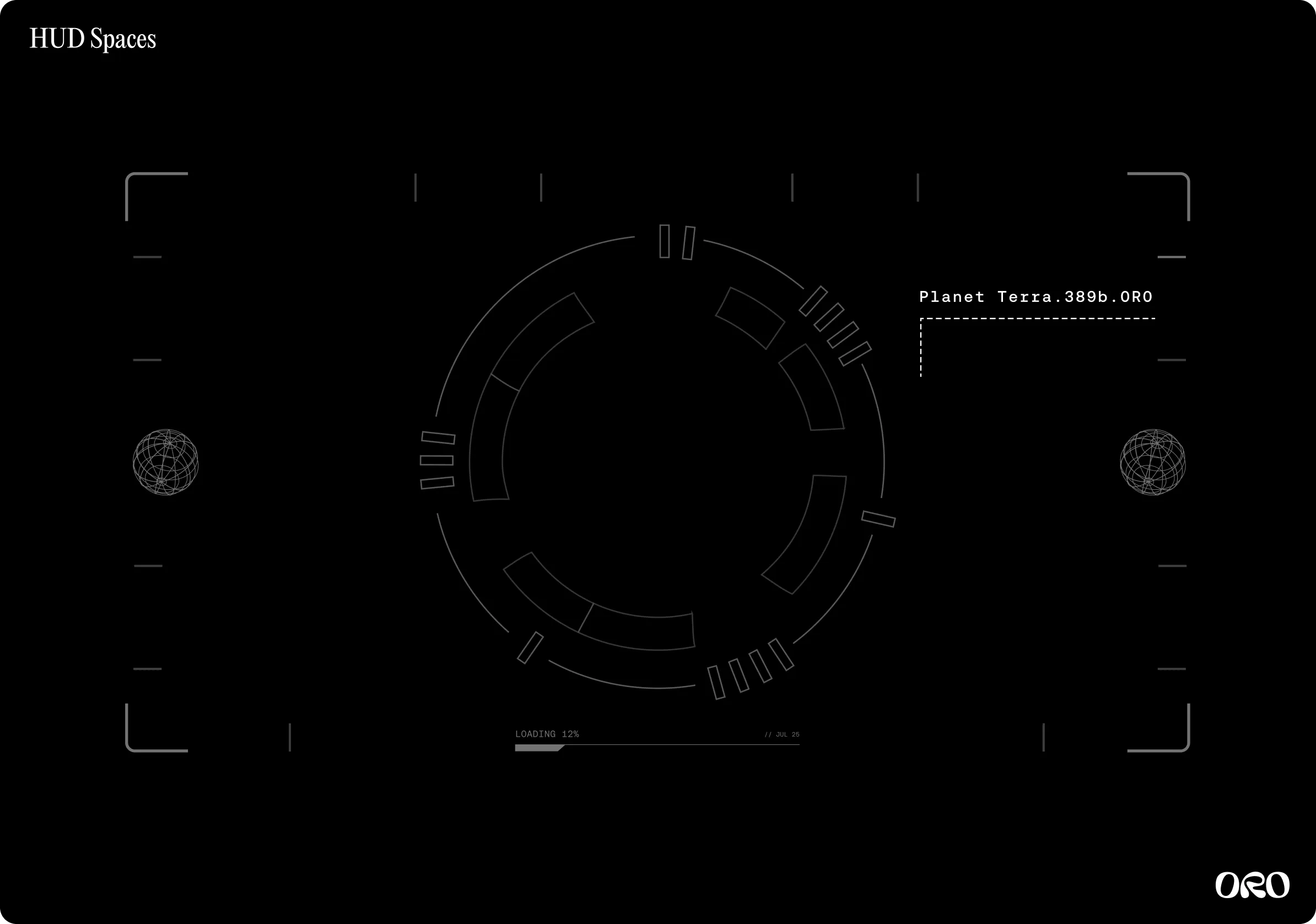 ORO HUD Spaces Interface Layout